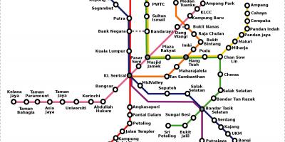 Malaizija metro karte