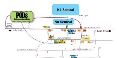 Kuala lumpur autobusu stacija map