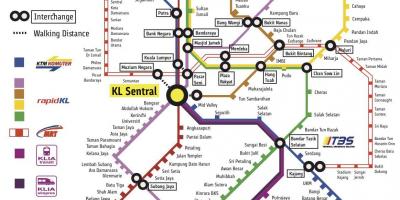 Kl sentral dzelzceļa stacija map
