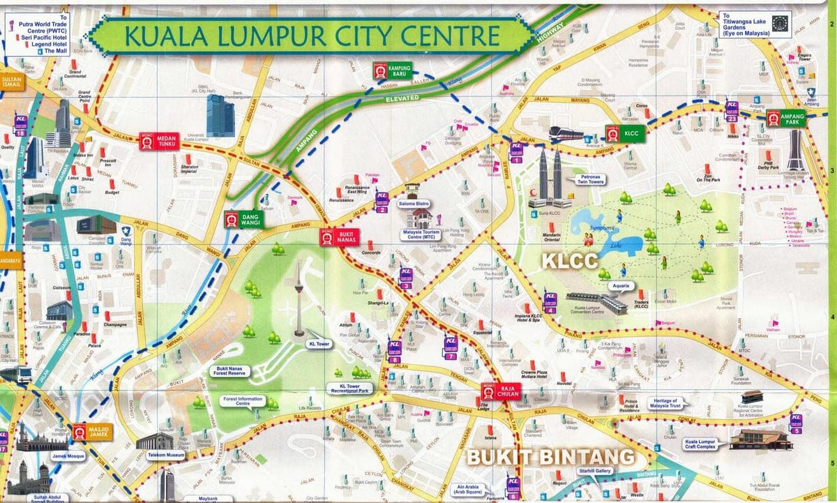 bukit bintang shopping mall karte