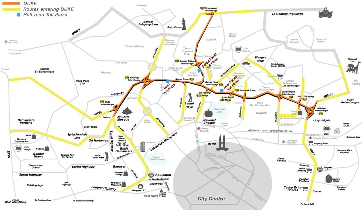 kl maršruta karte