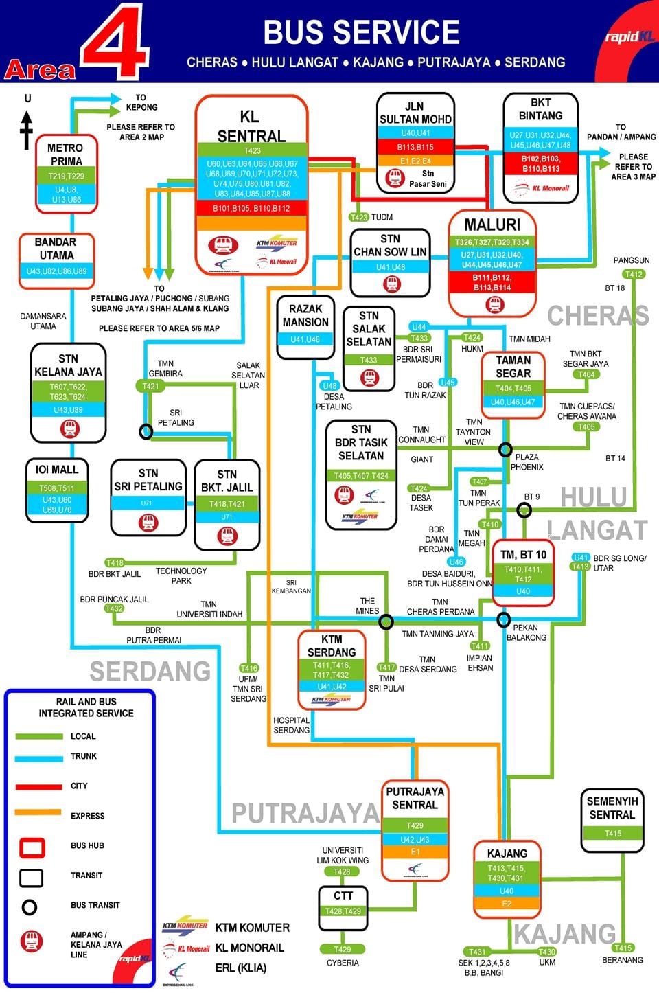 lrt ktm, maršruta karte