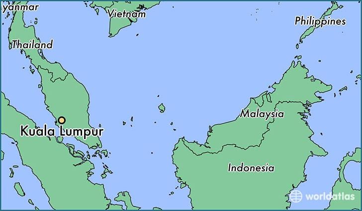 Karte kuala lumpur atrašanās vieta