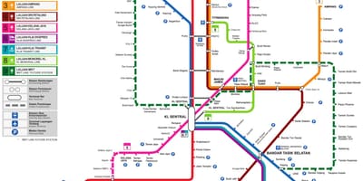 Malaizija dzelzceļa stacija map