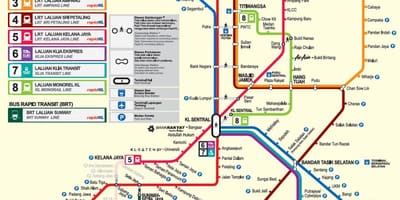 Lrt tiešsaistes karte kuala lumpur