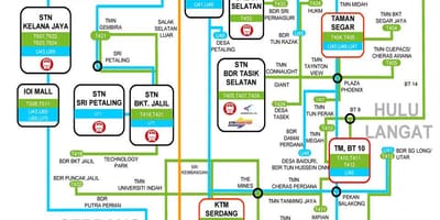 Lrt ktm, maršruta karte