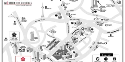 Zelta trīsstūris kuala lumpur karte