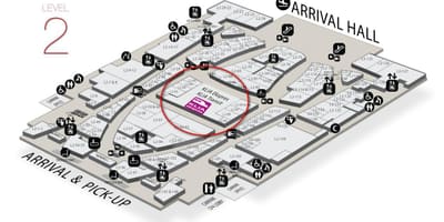 Klia2 ierašanās karte