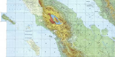 Karte kuala lumpur topogrāfiskās
