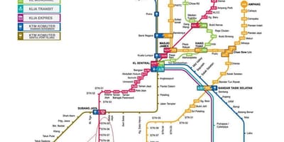 Subang jaya lrt maršruta karte
